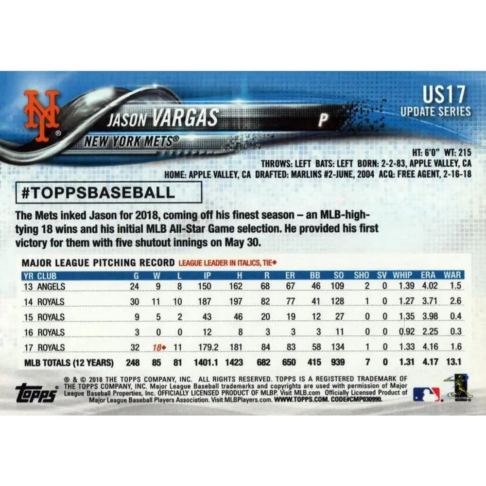 Topps 2018 update